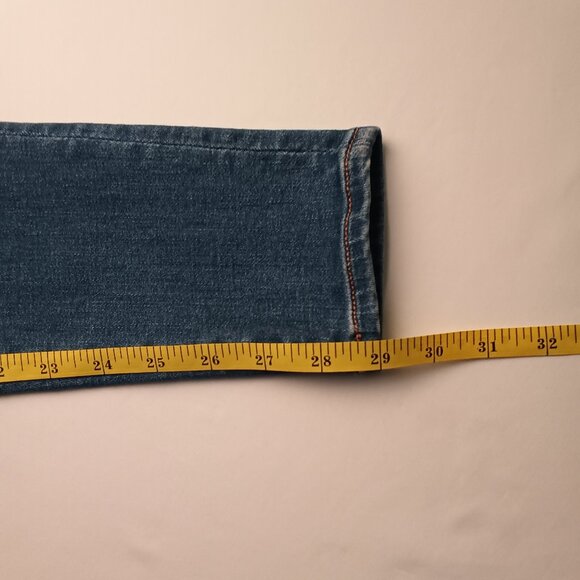American Eagle Brand Denim Jeans Size 4 Low Rise Skinny Leg Medium Wash - Picture 9 of 10